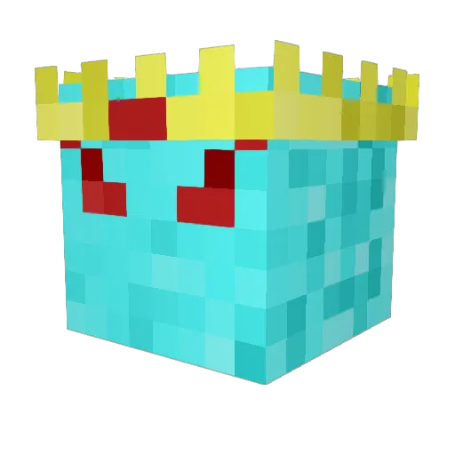 Lenxio Minecraft avatar head, 3D render