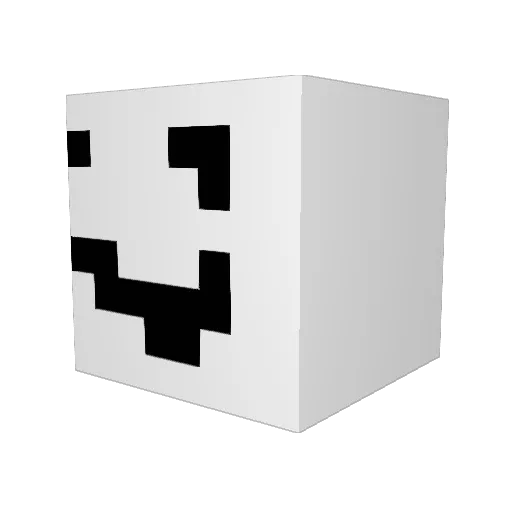 Lenxu Minecraft avatar head, 3D render