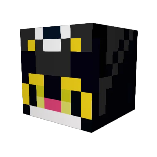 Lenya37 Minecraft avatar head, 3D render