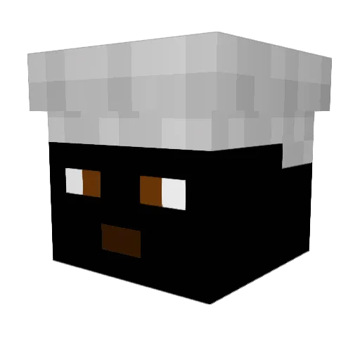 Lenygueur Minecraft avatar head, 3D render