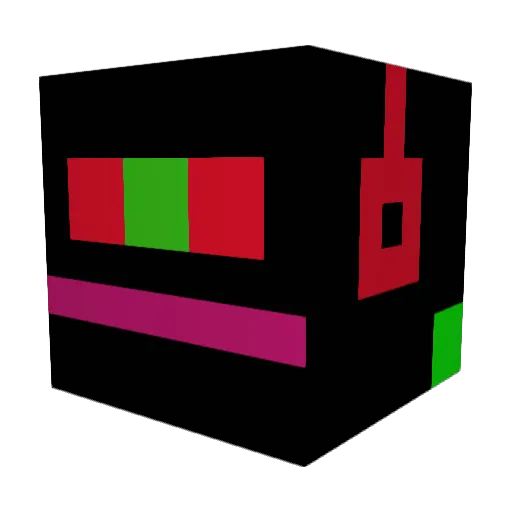 LenzSan10 Minecraft avatar head, 3D render