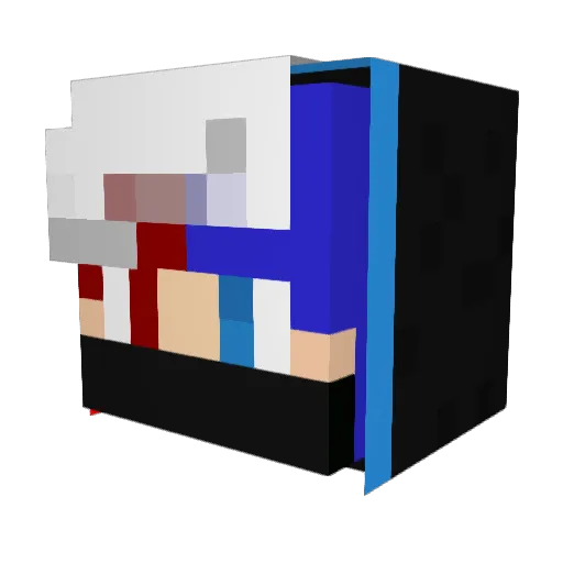 Lenzy00 Minecraft avatar head, 3D render