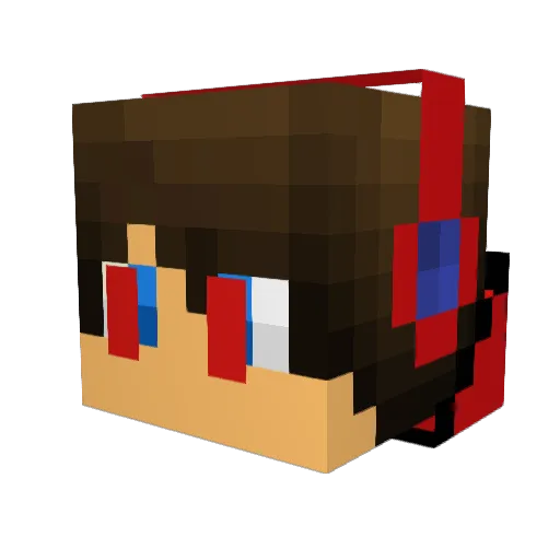 Leo0304 Minecraft avatar head, 3D render