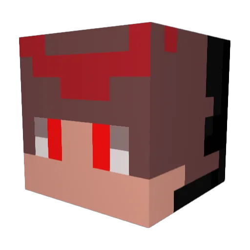 Leo0826 Minecraft avatar head, 3D render
