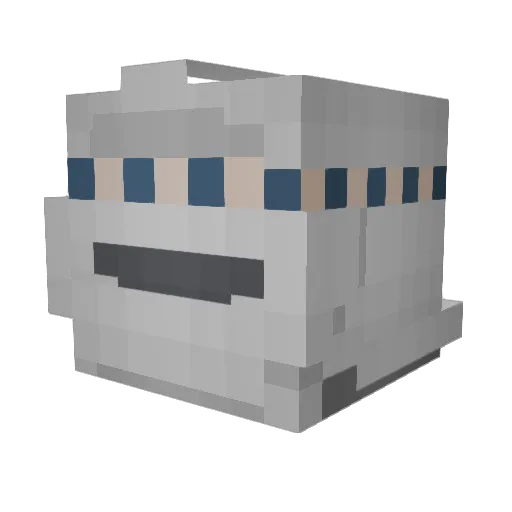 Leo184 Minecraft avatar head, 3D render