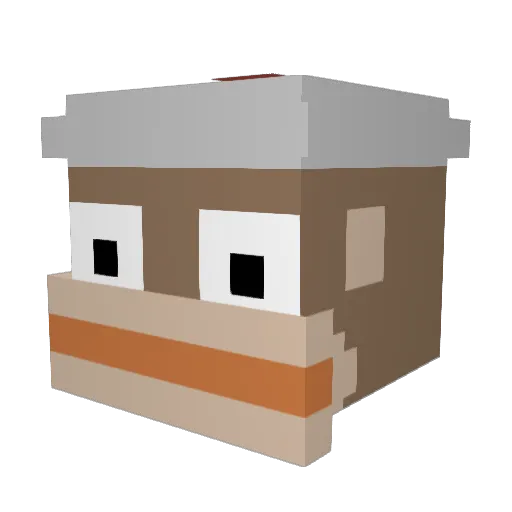 Leo720 Minecraft avatar head, 3D render