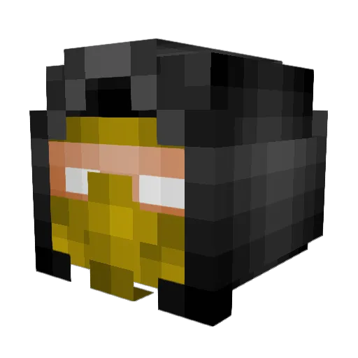 Leo8a7 Minecraft avatar head, 3D render