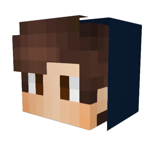 LeoAllucci Minecraft avatar head, 3D render