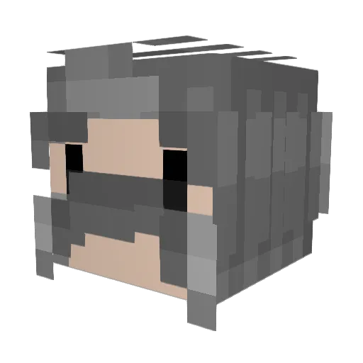 LeoAndresRod Minecraft avatar head, 3D render