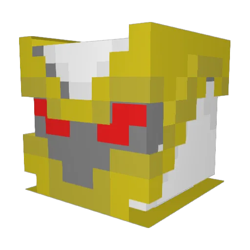 LeoBolo Minecraft avatar head, 3D render