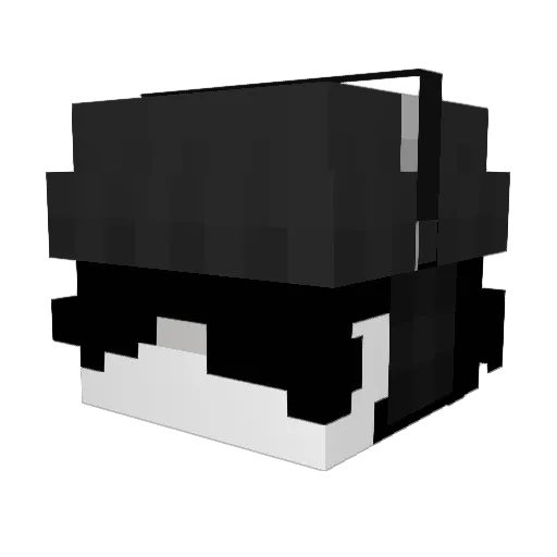LeoBraca Minecraft avatar head, 3D render