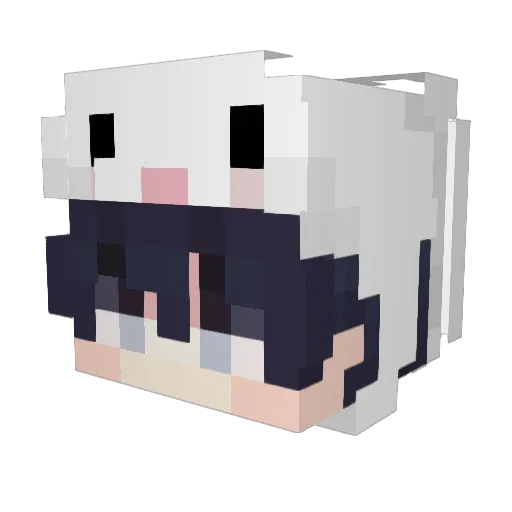 LeoBunny723 Minecraft avatar head, 3D render