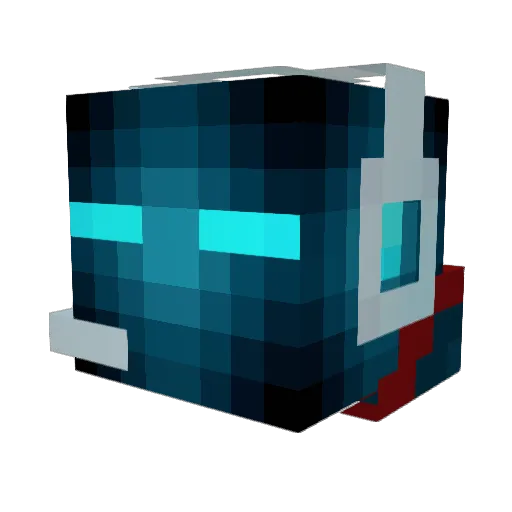LeoCheang Minecraft avatar head, 3D render