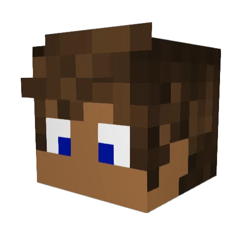 LeoCraft_160 Minecraft avatar head, 3D render