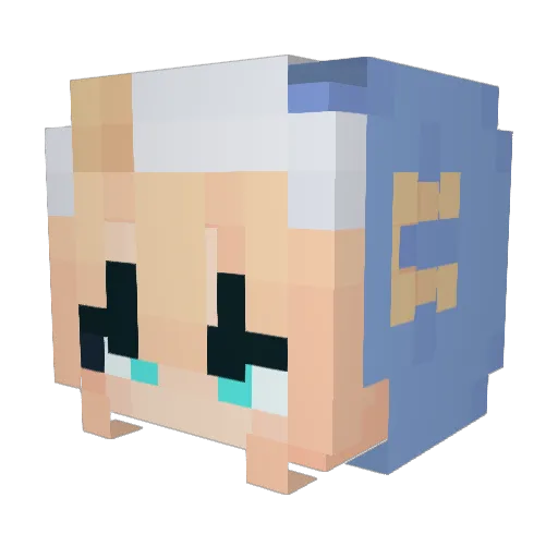 LeoDoji Minecraft avatar head, 3D render