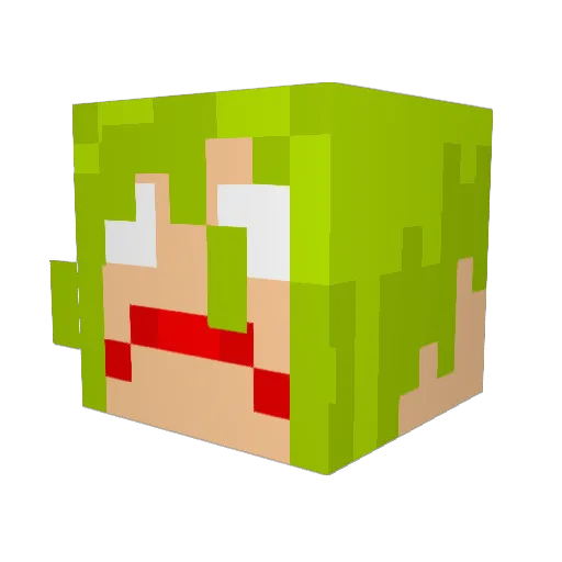 LeoFiyah Minecraft avatar head, 3D render