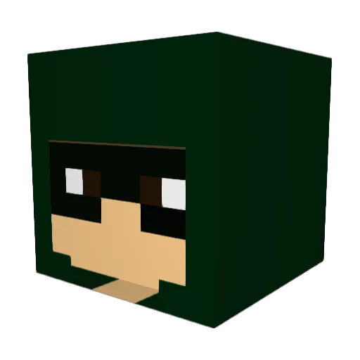 LeoGerrard Minecraft avatar head, 3D render