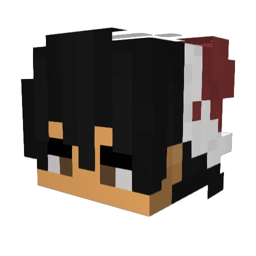 LeoHV Minecraft avatar head, 3D render