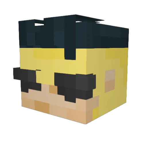 LeoIsSus012 Minecraft avatar head, 3D render