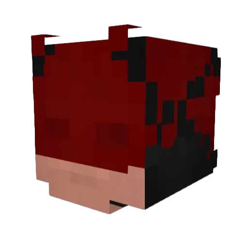 LeoKBza Minecraft avatar head, 3D render