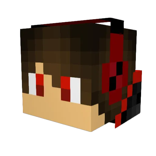 LeoKingUp Minecraft avatar head, 3D render