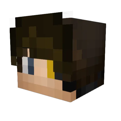 LeoLoeve Minecraft avatar head, 3D render