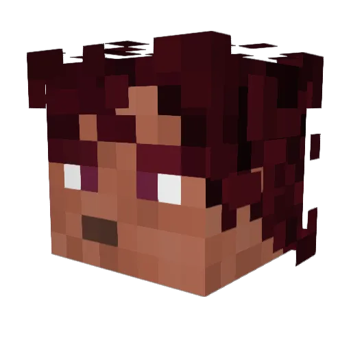 LeoMartin127 Minecraft avatar head, 3D render