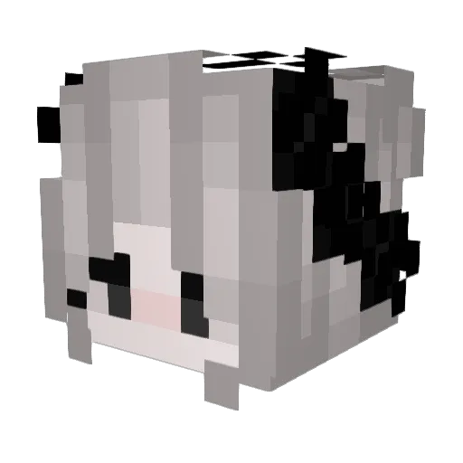 LeoMascara Minecraft avatar head, 3D render