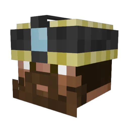 LeoMinesHard Minecraft avatar head, 3D render