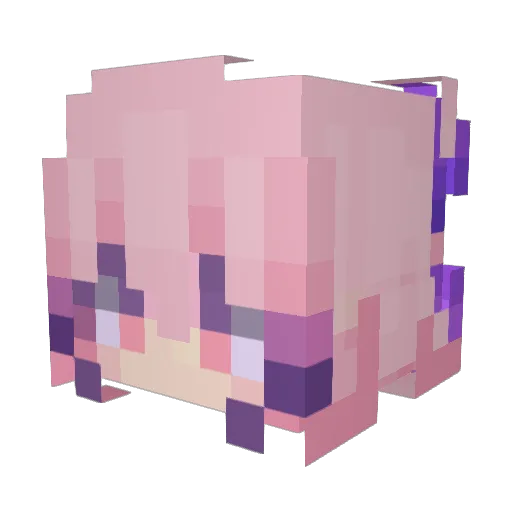 LeoNa_07 Minecraft avatar head, 3D render