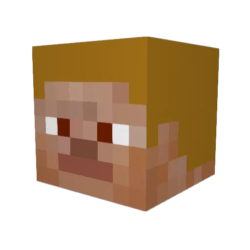LeoP2777 Minecraft avatar head, 3D render