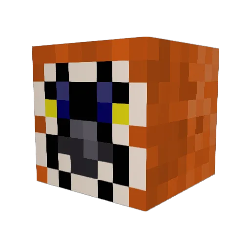 LeoPond Minecraft avatar head, 3D render