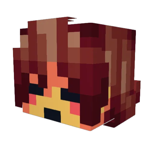 LeoPro69 Minecraft avatar head, 3D render