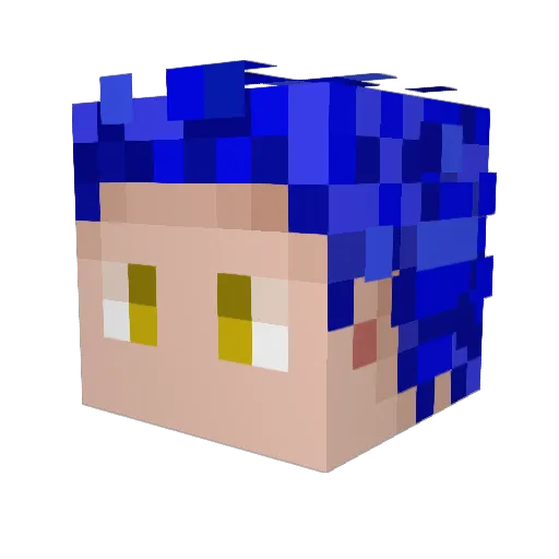 LeoProcyon Minecraft avatar head, 3D render