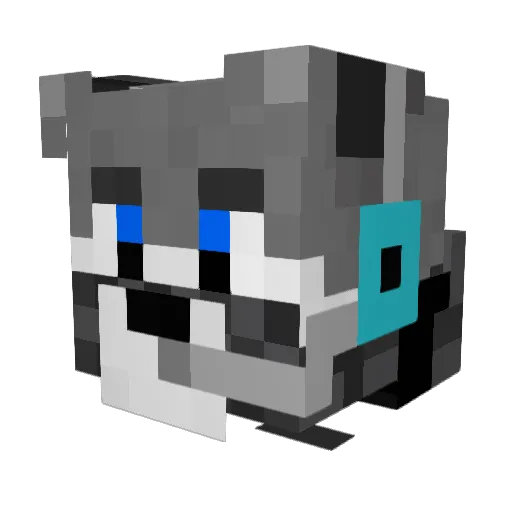 LeoRabbitArtz Minecraft avatar head, 3D render