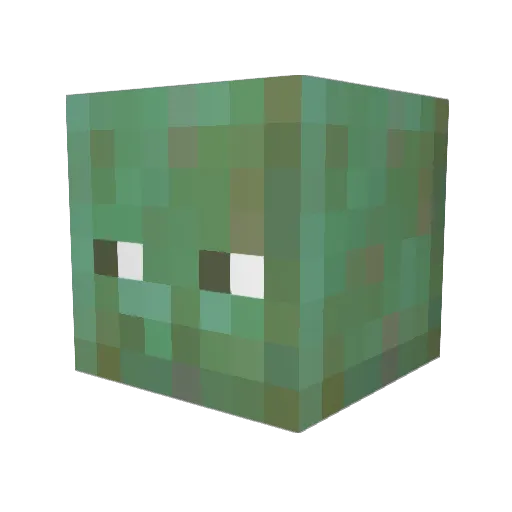 LeoRadis Minecraft avatar head, 3D render
