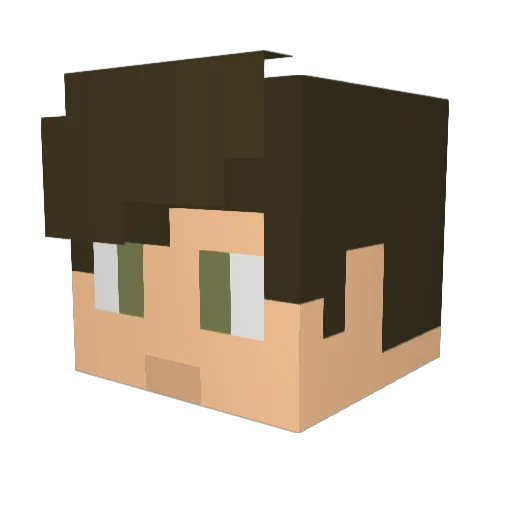 LeoRatoGamer Minecraft avatar head, 3D render