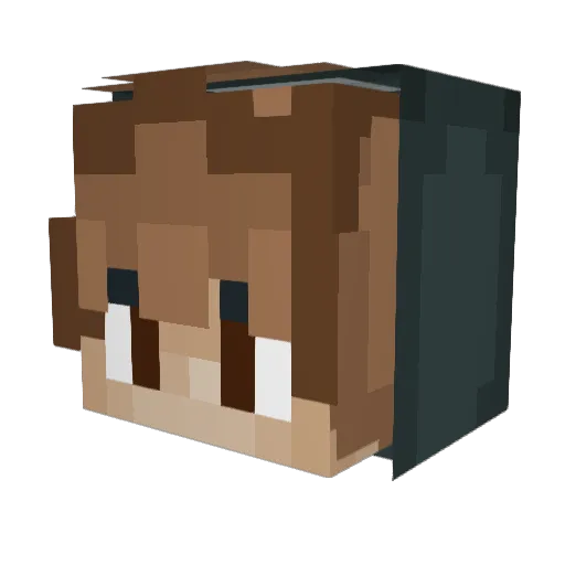 LeoRocko Minecraft avatar head, 3D render