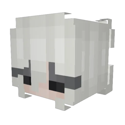 LeoSemH Minecraft avatar head, 3D render