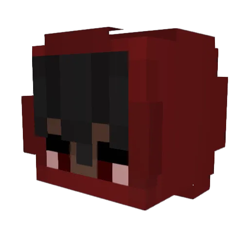 LeoShieldsFF Minecraft avatar head, 3D render
