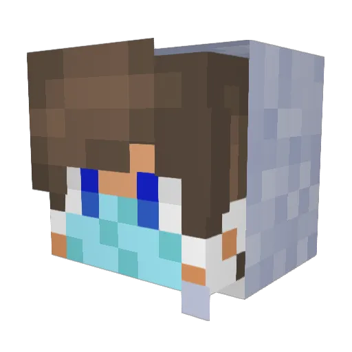 LeoSuperBoltstar Minecraft avatar head, 3D render
