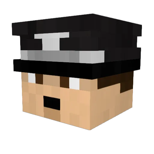 LeoSza1 Minecraft avatar head, 3D render