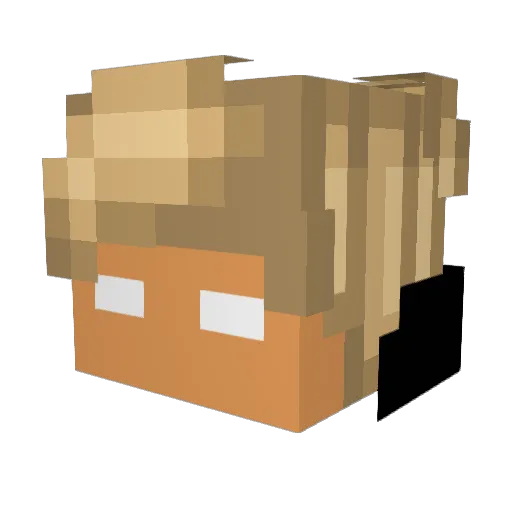LeoTheCreeper Minecraft avatar head, 3D render