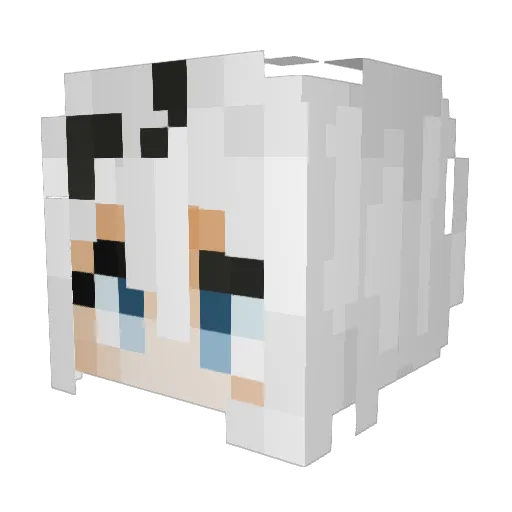 LeoTheGhoul Minecraft avatar head, 3D render