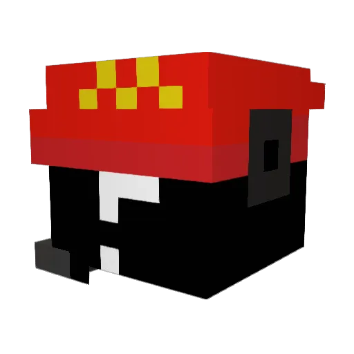 LeoTheWoman Minecraft avatar head, 3D render