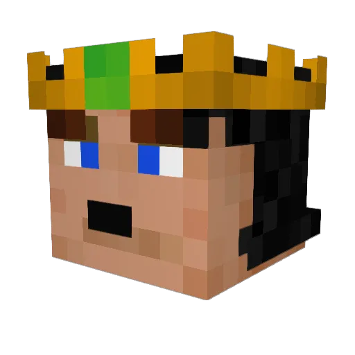 LeoVenandi Minecraft avatar head, 3D render