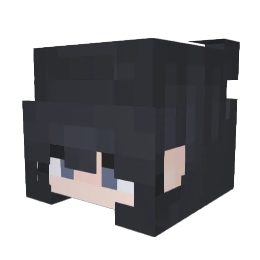 LeoW150 Minecraft avatar head, 3D render