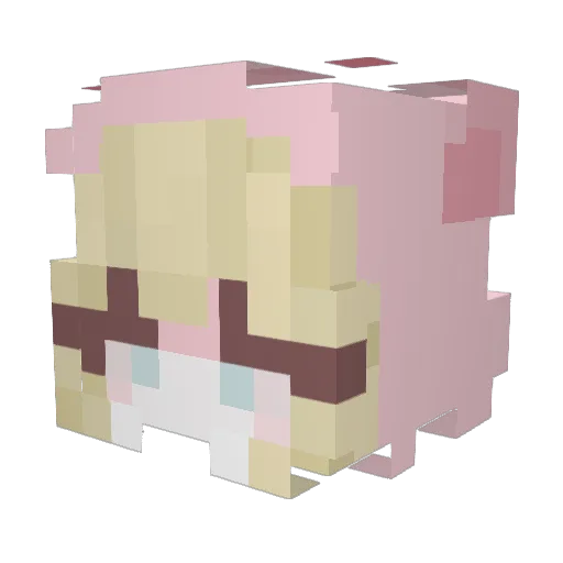 Leo_BoBeo Minecraft avatar head, 3D render