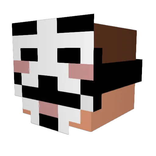 Leo_Magenta Minecraft avatar head, 3D render