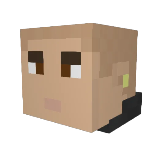 Leoboi47 Minecraft avatar head, 3D render